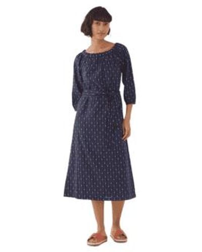 Nice Things Striped Jacquard Dress From 44 - Blue