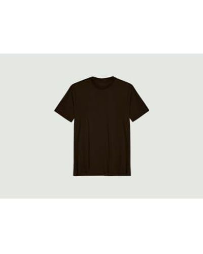 Knowledge Cotton Basic Regular T-shirt S - Black