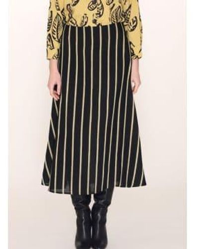 Pepaloves Skirt With Yellow Stripes Xs - Black