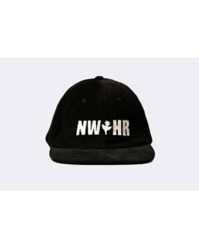 Nwhr Corduroy Greeting Hat * / Negro - Black