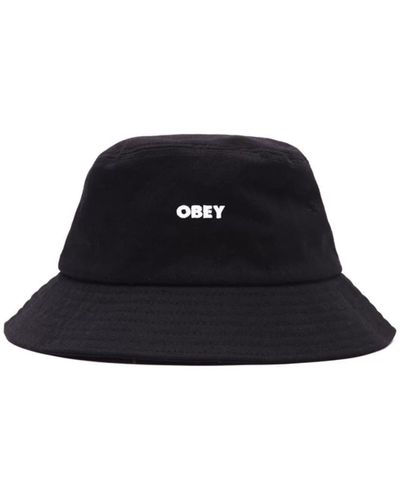 Obey Bold Twill Bucket Hat Black - Nero