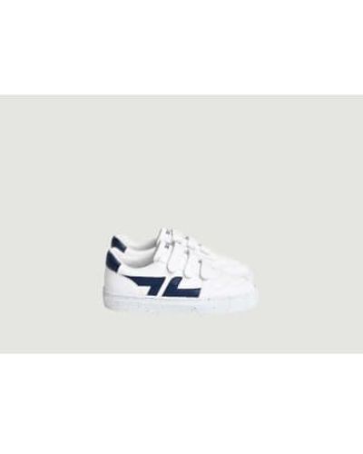 Zeta Sneakers Alpha Velcro Marino - Blanc
