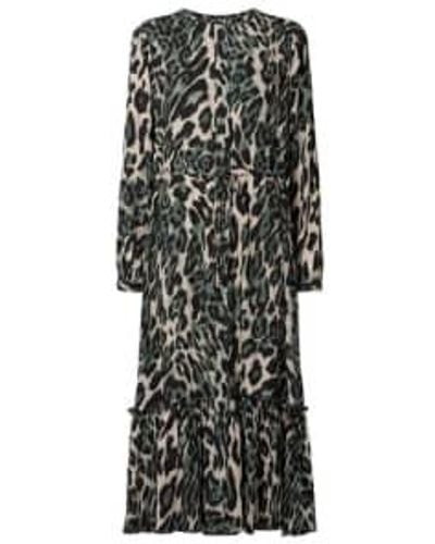 Lolly's Laundry Anastacia Maxi Dress Leopard S - Black