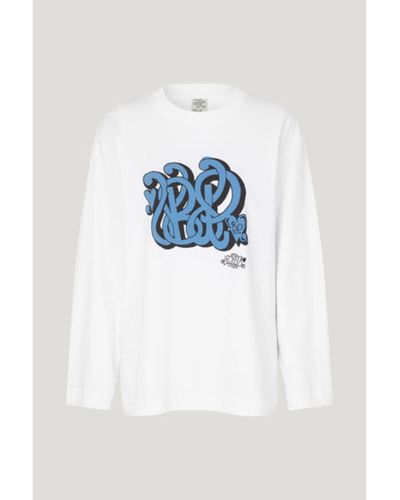 Baum und Pferdgarten Jeevana Blouse Bp Graffiti - Bianco