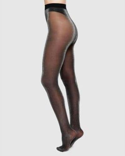 Swedish Stockings Tora Shimmery Tights - Black