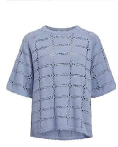 Object Denice blunnera knit top - Azul