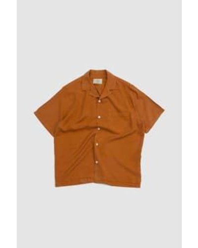 Portuguese Flannel Dogtown Shirt Cinnamon - Marrone
