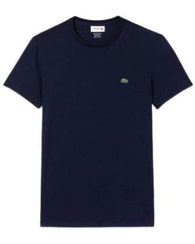 Lacoste Th 6709 Pima Cotton T Shirt - Blue