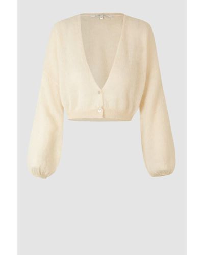 Second Female Perla Knit Cardigan Ivory - Bianco