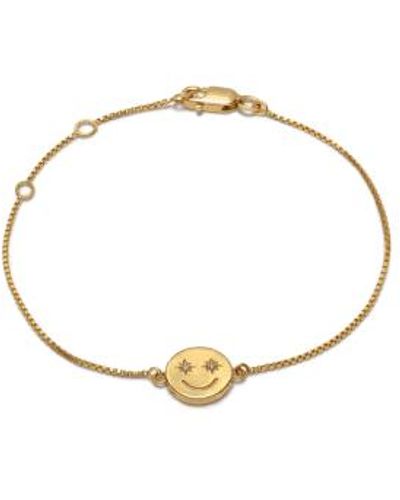 Rachel Jackson Mini bracelet visage heureux - Métallisé