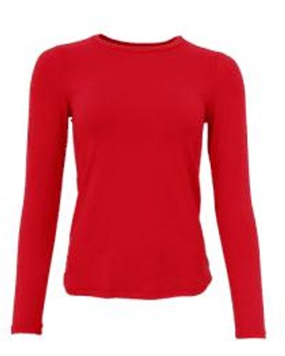 Black Colour Karla Long Sleeve T-shirt Red S/m