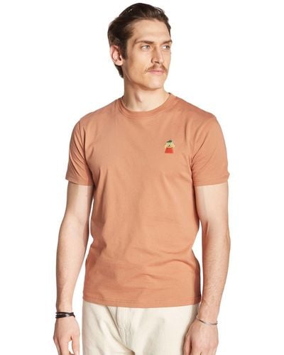 Olow Peach Captain Embroidery T Shirt - Green