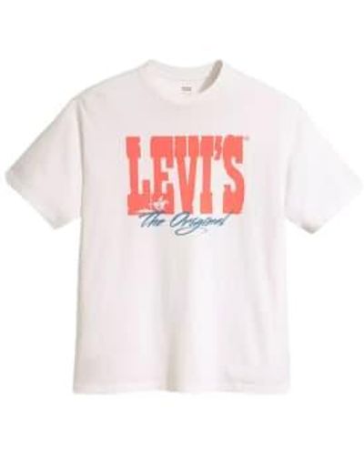 Levi's Camiseta el hombre 87373 0105 blanco