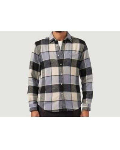 Portuguese Flannel Checkered Shirt 1 - Grigio