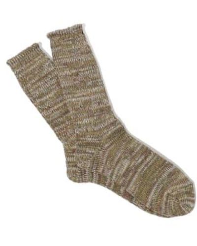 Anonymous Ism 5 color mix trew sock 0017 - Gris