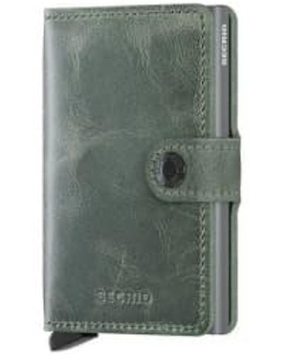 Secrid Mini -Brieftasche Vintage Salbei - Grün