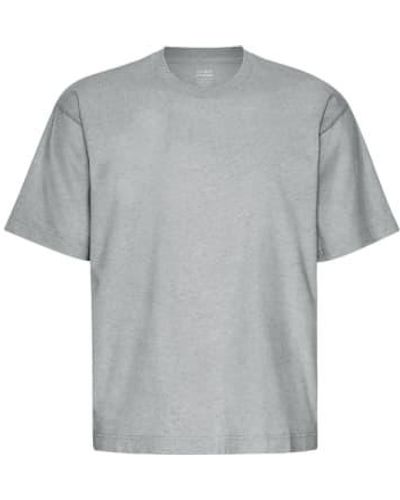 COLORFUL STANDARD T-shirt biologique surdimensionné gris heather
