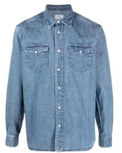 Woolrich Denim Shirt Bleached S - Blue