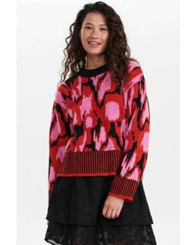 Numph Nuanikki Pullover Xs - Red