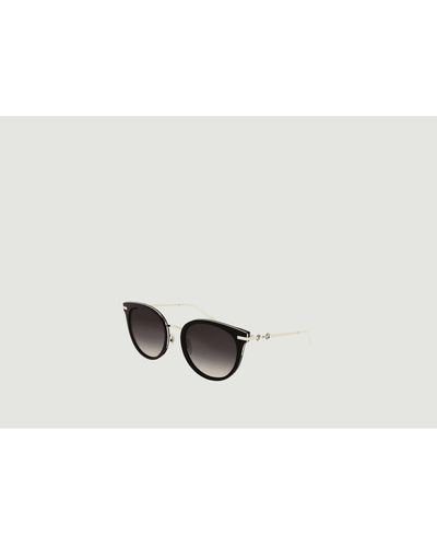 Gucci Cat Eye Sunglasses With Horsebit Detail - Bianco