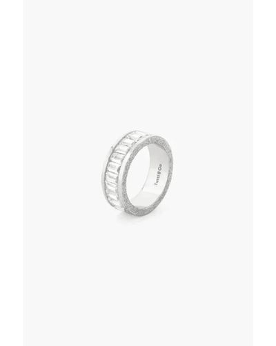 Tutti & Co Rn331s anillo bengala plateado - Blanco