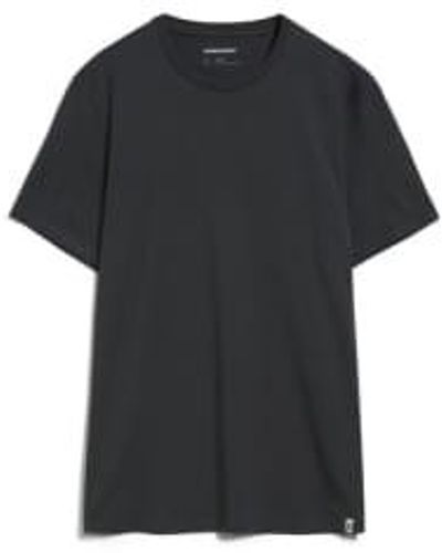 ARMEDANGELS Jaames Graphite T Shirt - Nero