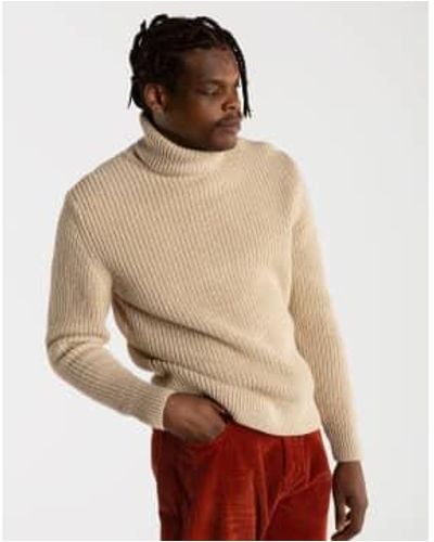 Olow Wool Sweater With Turtleneck - Brown