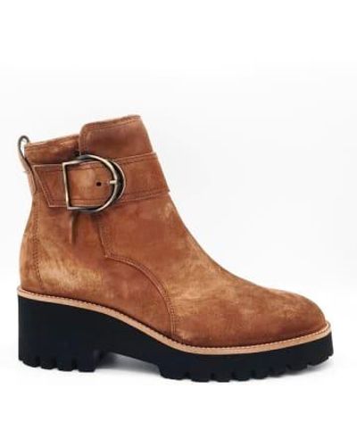 Paul Green 'lina' Ankle Boot Tan Suede / 3 - Brown