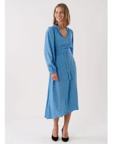 Lolly's Laundry Parisll Midi Dress Xs - Blue