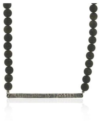CollardManson Wdts Anything Is Possible Obsidian Necklace - Multicolore