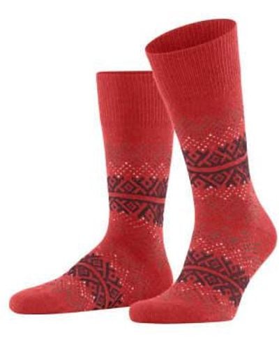 FALKE Inverness Mens Socks - Rosso