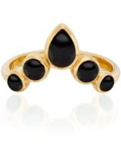 Anna Beck V Ring - Black