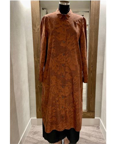 Oska Kleid Schoone 202 Shirt Dress Brick - Brown