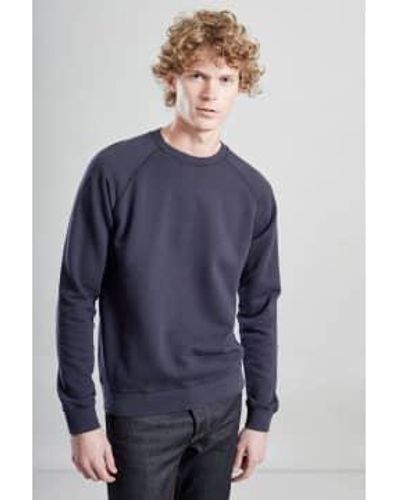 L'Exception Paris Navy Organic Cotton Sweatshirt L - Blue