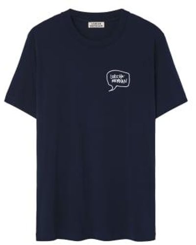 Loreak Navy Pio T-shirt S - Blue