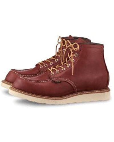 Red Wing Wing 8864 gore-tex heritage work 6" moc toe boot russet taos - Mehrfarbig