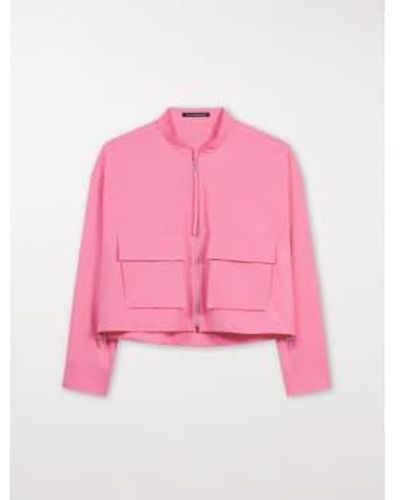 Luisa Cerano Cargo Style Jacket Candy Uk 10 - Pink