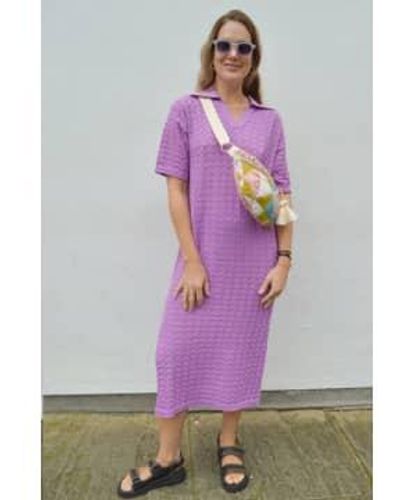 Suncoo Celma Knitted Dress 1 - Purple