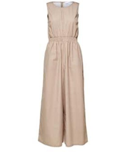 SELECTED Stanie Jumpsuit - Natural