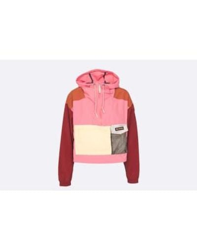 Columbia Wmns Painted Peak Cropped Wind Jacket Agave - Pink