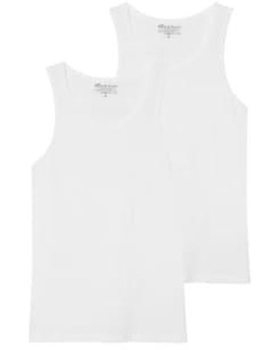 Bread & Boxers Pack Of 2 Tanks - White