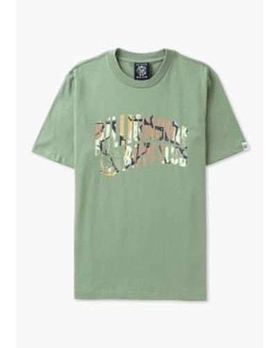 BBCICECREAM Camiseta logotipo mens camo arch en ver - Verde