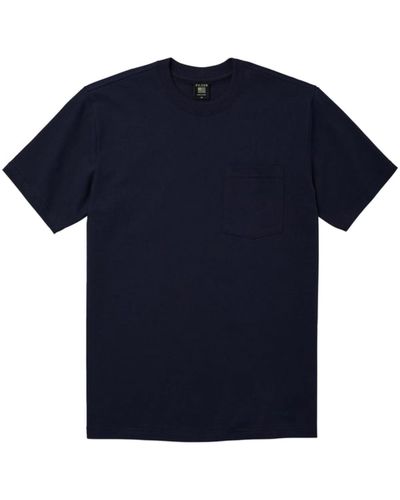 Filson Ss Pioneer Solid One Pocket T Shirt Dark Navy - Blu