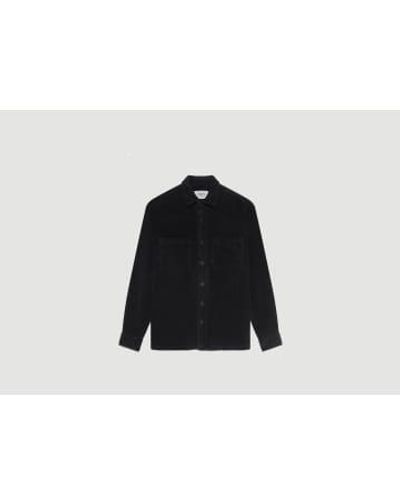 Wax London Penn Cord Overshirt Xl - Black
