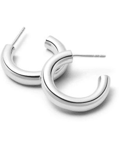 Daisy London 30mm Bold Hoop Earrings - Metallic