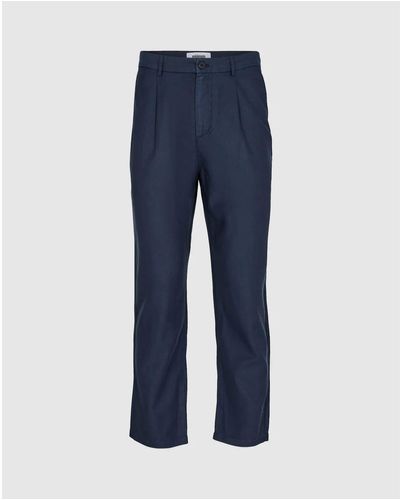 Minimum Pantalones Fro Navy- Blazer - Azul