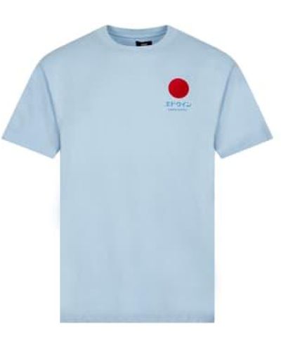 Edwin Japanese Sun T Shirt Placid - Blu