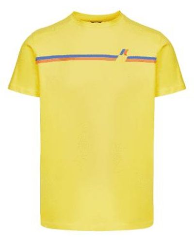 K-Way Odom Logo Stripes M - Yellow