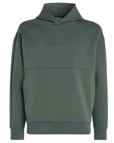Calvin Klein Embossed Logo Comfort Hoodie - Verde