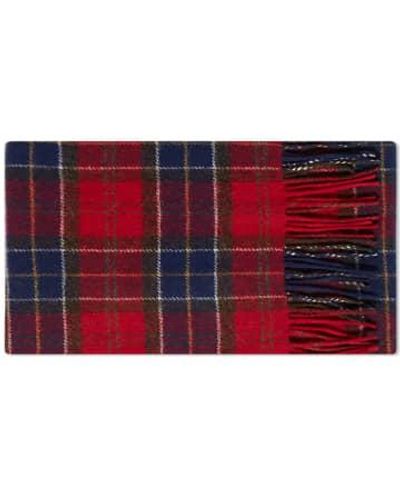 Barbour Tartan lambswool schal tartan - Rot